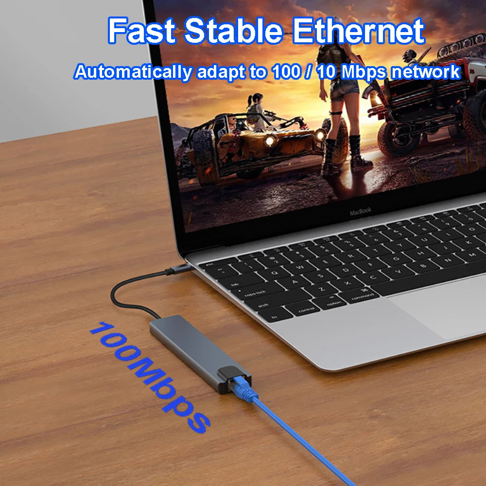 USB-C Hub with 4K HDMI & Multiple Ports