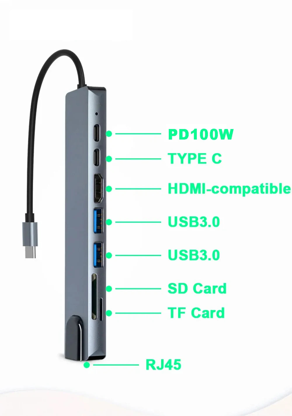 USB-C Hub with 4K HDMI & Multiple Ports