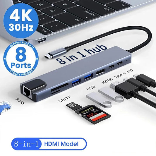 USB-C Hub with 4K HDMI & Multiple Ports